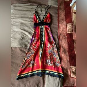 Rubber Ducky Productions red paisley dress